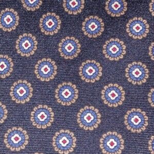 Medallion Black Silk Necktie 02 (OTR)