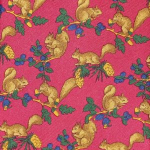 Novelty Squirrel Silk Necktie 01 (OTR)