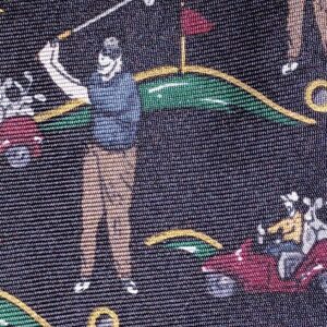 Novelty Golf Silk Necktie 26 (OTR)